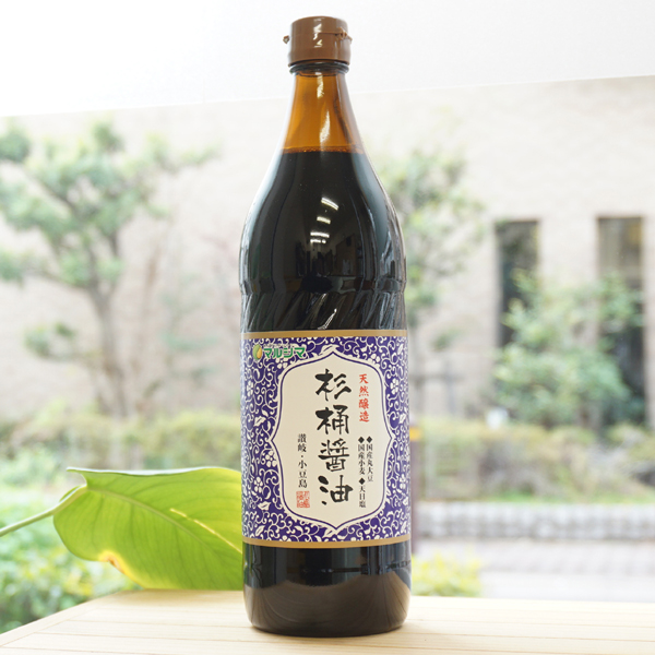 天然醸造 杉桶醤油/900ml【マルシマ】