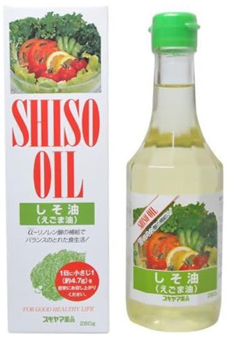 しそ油(えごま油)/280g【スギヤマ薬品】 SHISO OIL