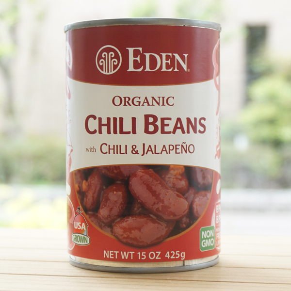 EDEN 有機チリビーンズ(缶)/425g【アリサン】Organic Chili Beans with Chili ＆ Jalapeno