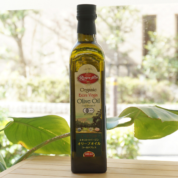 チュニジア産 オーガニック エキストラバージン オリーブオイル(コールドプレス)/500ml【アリサン】 Riviere dOr Organic Extra Virgin Olive Oil