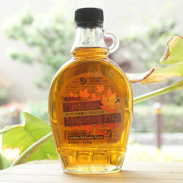 オーサワの有機メープルシロップ(Golden Delicate Taste)/250ml Organic Maple Syrup Canada Grade A