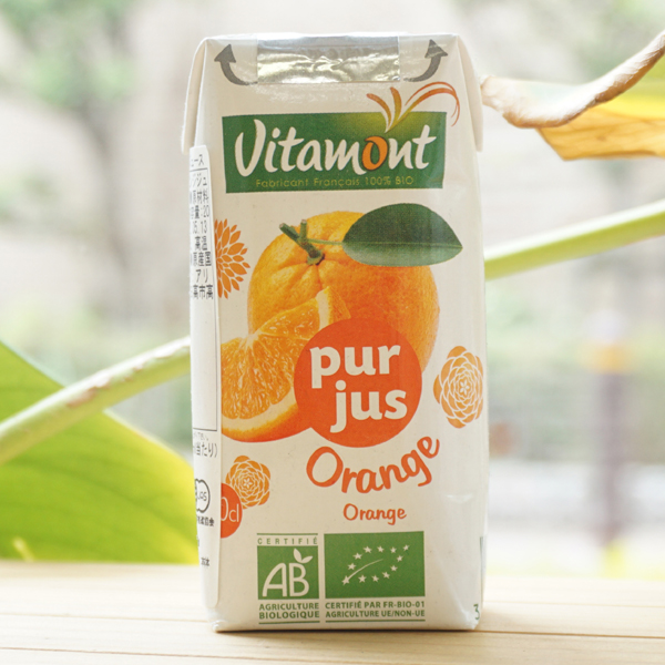 Vitamont 有機オレンジジ ストレートジュース/200ml【アリサン】 pur jus Orange