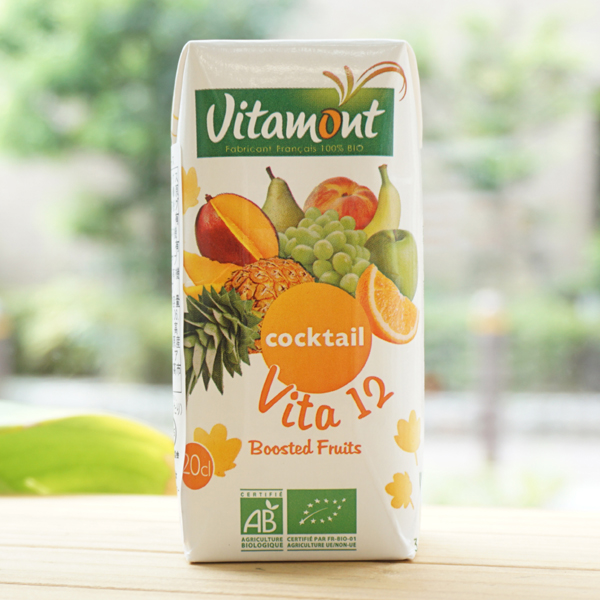 Vitamont 有機ミックス ストレートジュース/200ml【アリサン】 cocktail Vita12 Boosted Fruits