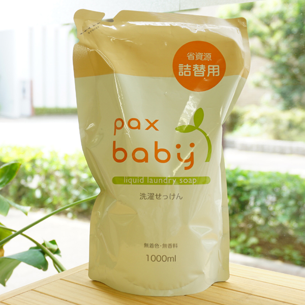 pax baby 洗濯せっけん(詰替)/1L【太陽油脂】　無着色・無香料