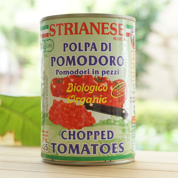 有機トマト缶(カット)/400g【アルマテラ】 STRIANESE POMODORO CHOPPED TOMATOES