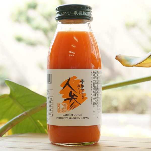 越後農援隊 雪国生まれのおいしい人参(ジュース)/200ml【いち粒】