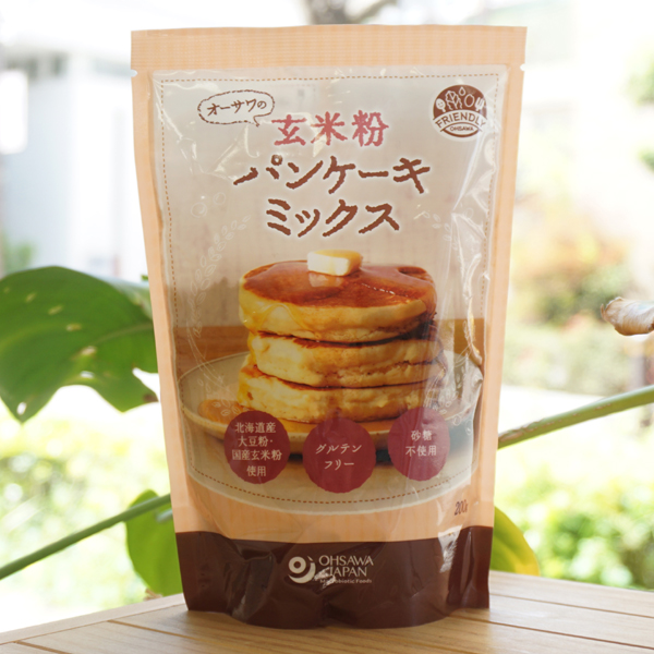 オーサワの玄米粉パンケーキミックス/200g