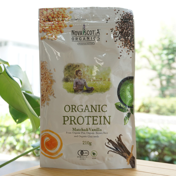 オーガニックプロテイン(抹茶＆バニラ)/210g【Nova Scotia Organics】 ORGANIC PROTEIN Matcha＆Vanilla