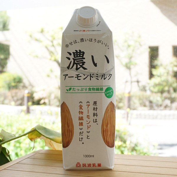 濃いアーモンドミルク(たっぷり食物繊維)/1000ml【筑波乳業】  