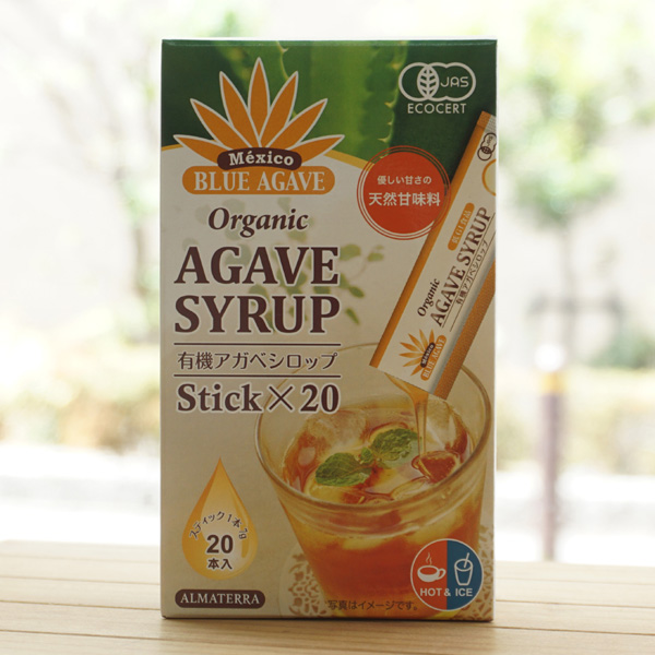 有機アガベシロップ(スティック)/7g×20本【アルマテラ】 Organic AGAVE SYRUP Stick