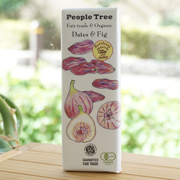 People Tree 有機デーツ＆フィグ チョコレート/50g【フェアトレードカンパニー】 Dates＆Fig
