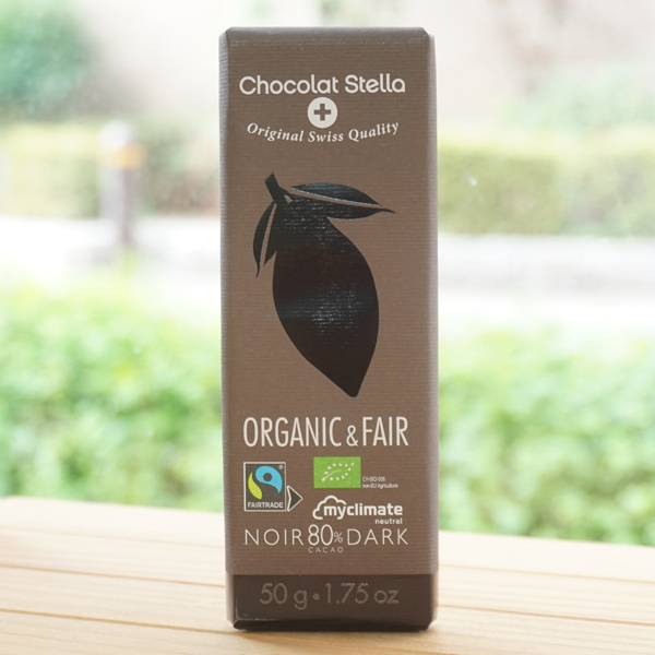 ステラ オーガニック ダークチョコレート カカオ80％/50g【八基通商】 Chocolate Stella