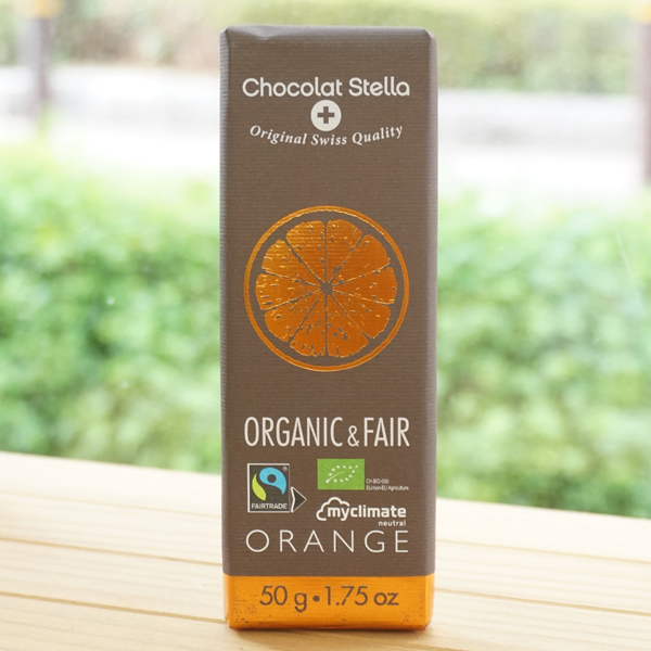 ステラ オーガニックダークオレンジチョコレート/50g【八基通商】 Chocolate Stella