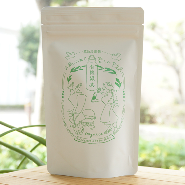 水筒で楽しむ宇治茶 有機緑茶(ティーバッグ)/3g×6個【童仙房茶舗】