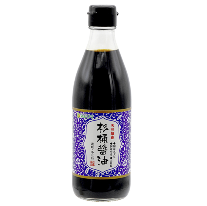天然醸造 杉桶醤油/360ml【マルシマ】