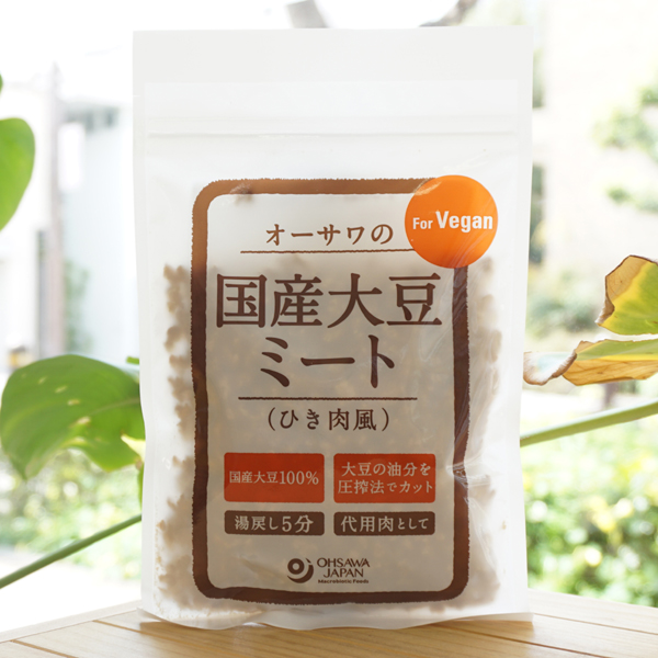 オーサワの国産大豆ミート(ひき肉風)/100g　for Vegan