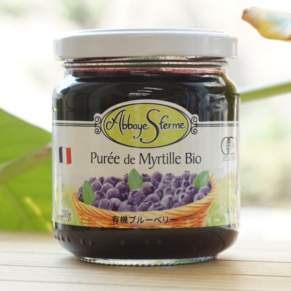 有機ブルーベリージャム/200g【ミトク】 Puree de Mytille Bio1