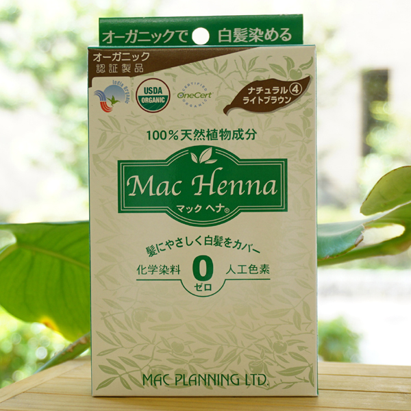 マックヘナ(ライトブラウン)#4/100g【マックプランニング】 Mac Henna