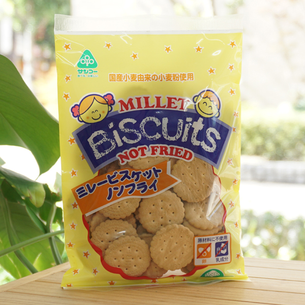 ミレービスケット ノンフライ/100g【サンコー】 MILLET Biscuits