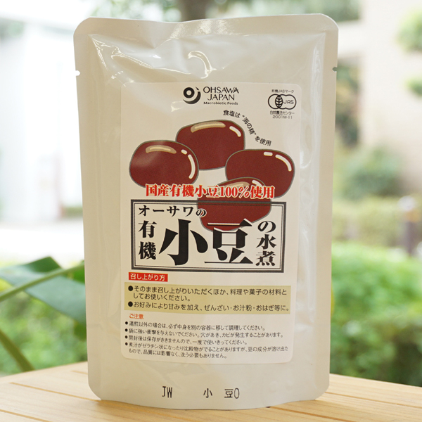 オーサワの有機小豆の水煮/230g