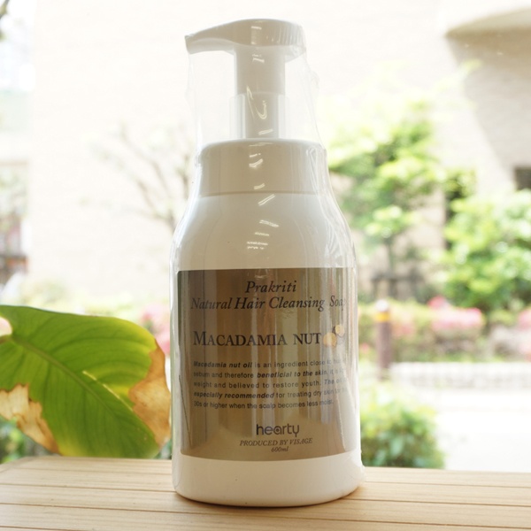 Prakriti シャンプードサロン/600ml【アーク＆エコ】 Natural Hair Cleansing Soap MACADAMLA NUT hearty1