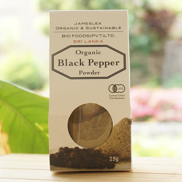 有機 黒コショウ(パウダー)/25g【バイオフーズジャパン】 Organic Black pepper Powder