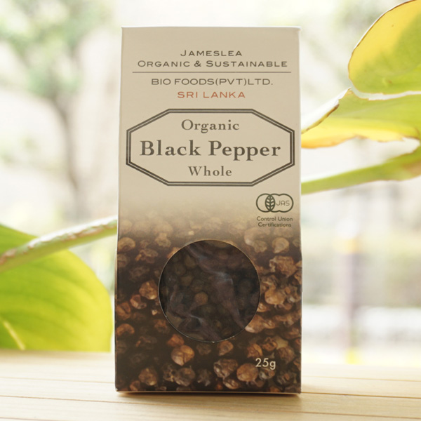 有機 黒コショウ(ホール)/25g【バイオフーズジャパン】 Organic Black pepper Whole