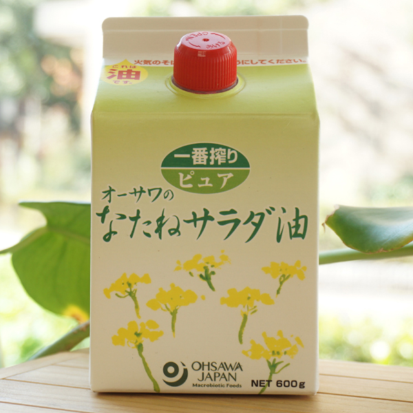 一番搾り ピュア オーサワのなたねサラダ油(紙パック)/600g