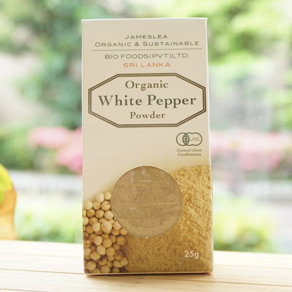 有機 白コショウ(パウダー)/25g【バイオフーズジャパン】 Organic White pepper Powder