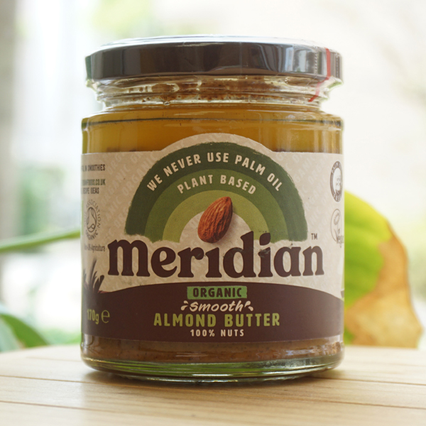 meridian アーモンドバター(無塩)/170g【アリサン】ORGANIC smooth ALMOND BUTTER 100％ NUTS
