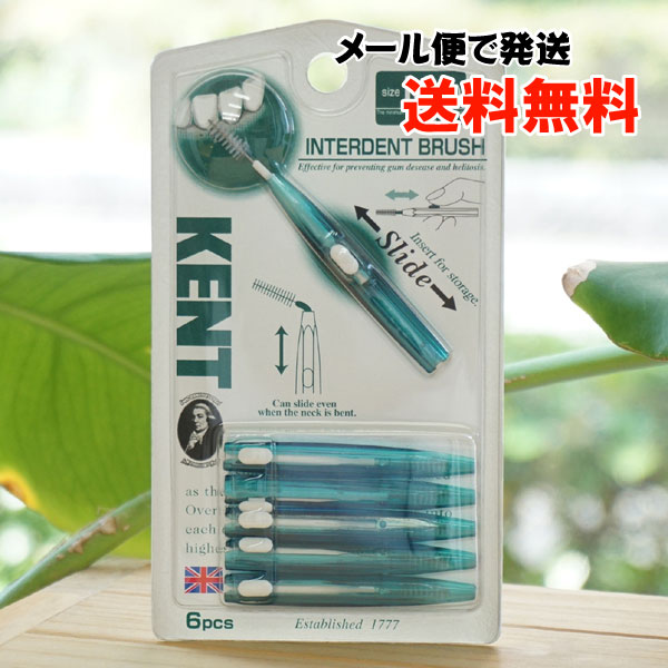 KENT 歯間ブラシ(太いタイプ)M/6本【メール便発送】【池本刷子工業】