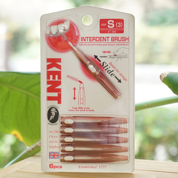 KENT 歯間ブラシ(細いタイプ)S/6本【池本刷子工業】
