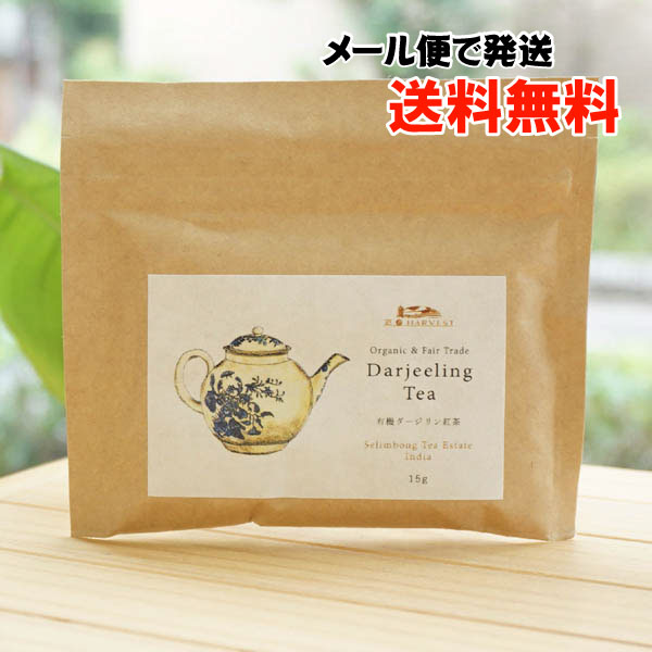 有機ダージリン紅茶/15g【メール便発送】【エヌハーベスト】