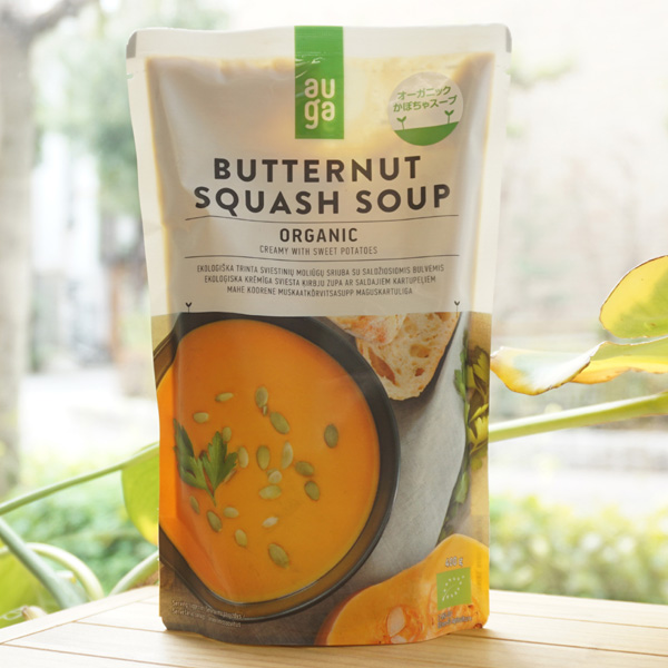 auga オーガニック(バターナッツスクワッシュ)スープ/400g【むそう】 BUTTERNUT SQUASH SOUP