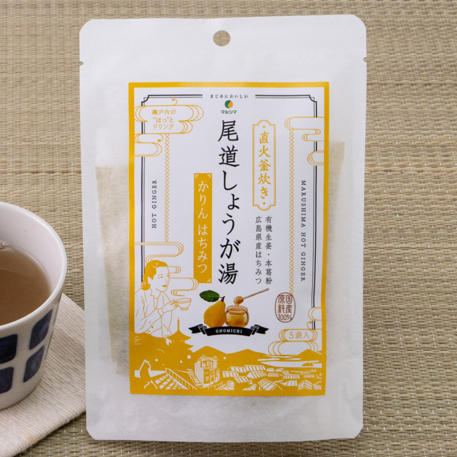 尾道しょうが湯(かりんはちみつ)/60g(12g×5袋)【マルシマ】