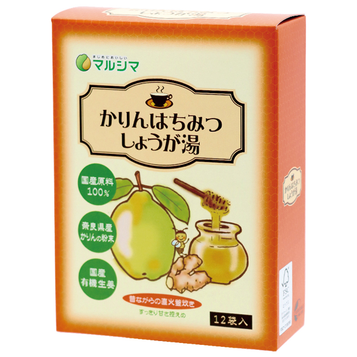 かりんはちみつしょうが湯/144g(12g×12袋)【マルシマ】