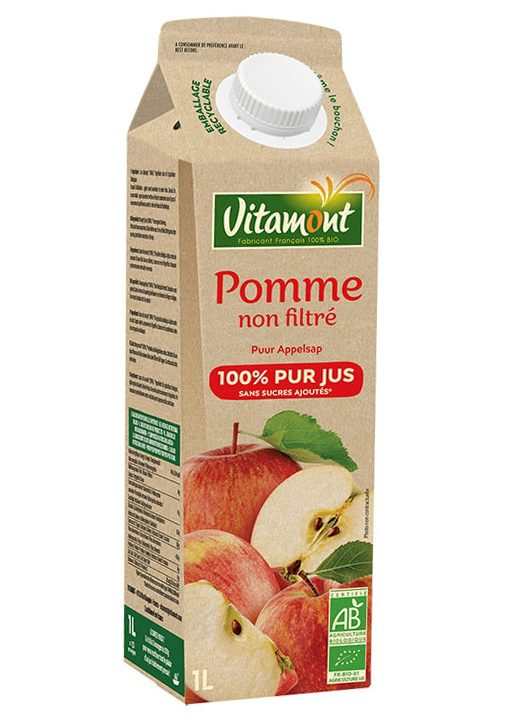 Vitamont 有機アップル ストレートジュース/1000ml【アリサン】 pur jus Pomme Apple