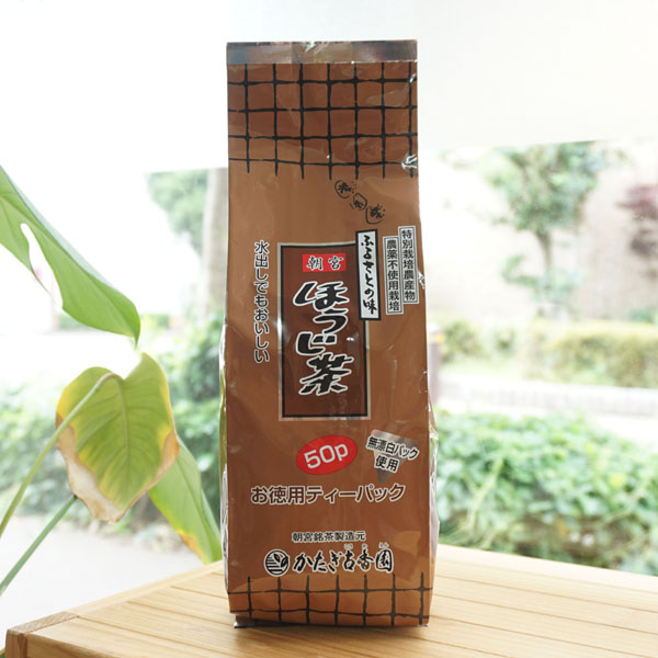 ふるさとの味 朝宮 ほうじ茶/7g×50p【かたぎ古香園】