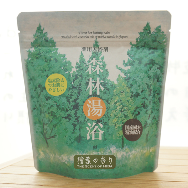森林湯浴(檜葉の香り)/300g【ヒーリングエッセンス】 塩素除去でお肌にやさしい