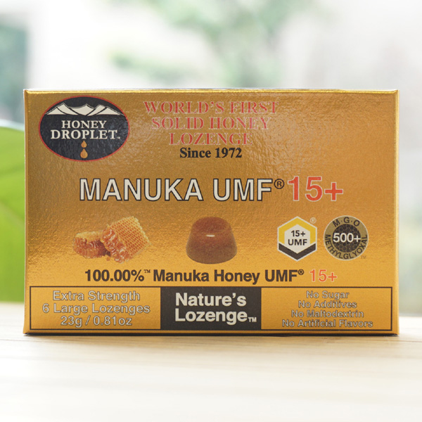 マヌカハニーUMF15+(はちみつ飴) /23g(6粒)【Honey Droplet】 MANUKA UMF15+