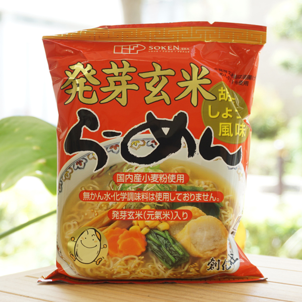 発芽玄米らーめん(胡麻しょうゆ風味)/103.7g【創健社】
